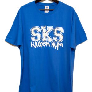 Koszulka bawełniana Wigry Suwałki „SKS Klubem Mym” – niebieska, XXL