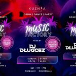 plakat imprezy w Music Factory z DJ-em Długoszem