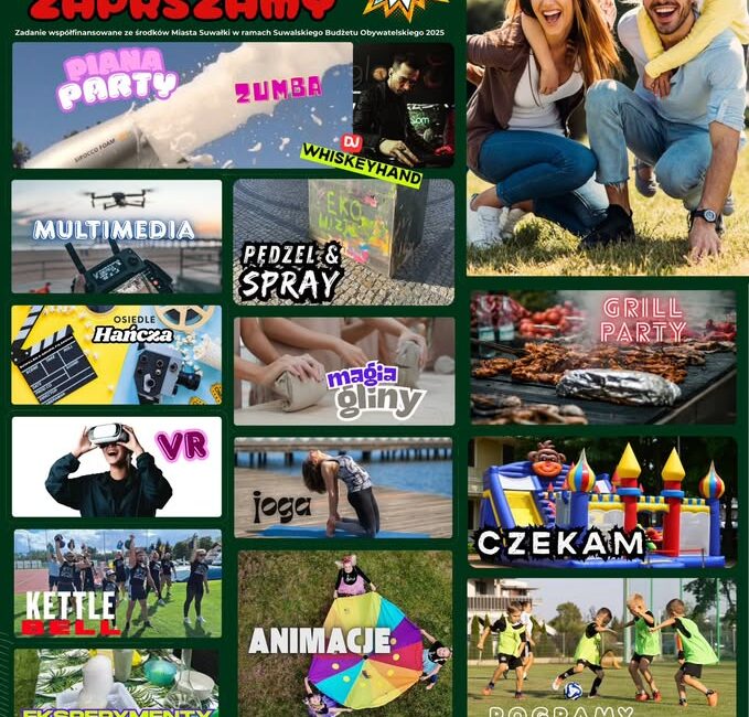 Piknik Rodzinny na Osiedlu Hańcza – II edycja Piknik rodzinny z atrakcjami dla dzieci i dorosłych na osiedlu Hańcza
