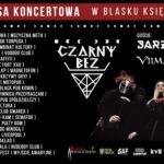 Plakat koncertu zespołów Czarny Bez, Jarzmo i Viimaheim w Suwałkach