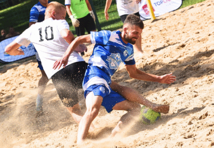 turniej beach soccer podczas festiwalu zabawy 2025 w suwalkach