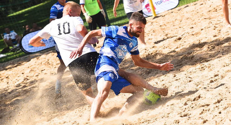 turniej beach soccer podczas festiwalu zabawy 2025 w suwalkach