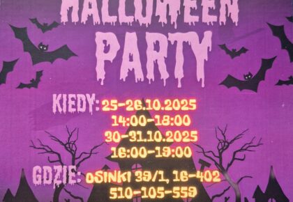 Spotkanie Halloweenowe z atrakcjami i niespodziankami