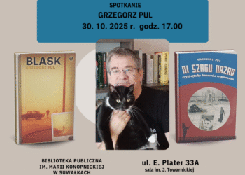 Spotkanie autorskie z Grzegorzem Pulem w suwalskiej bibliotece