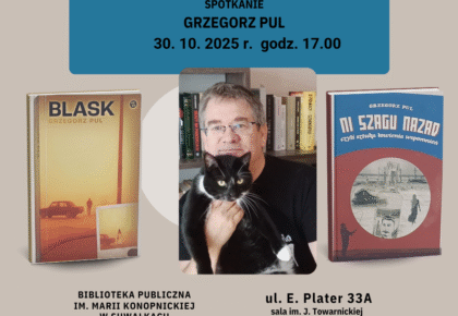 Spotkanie autorskie z Grzegorzem Pulem w suwalskiej bibliotece Spotkanie autorskie z Grzegorzem Pulem w suwalskiej bibliotece