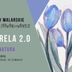 Plakat warsztatów akwareli dla średniozaawansowanych w Suwałkach