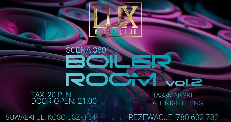 Boiler Room vol.2 w Lux Night Club DJ Tassmański podczas imprezy w klubie