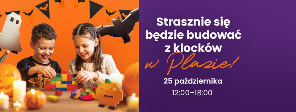Budowanie z klocków w Suwałki Plaza Elementy halloweenowej zabawy i budowania z klocków w Suwałki Plaza