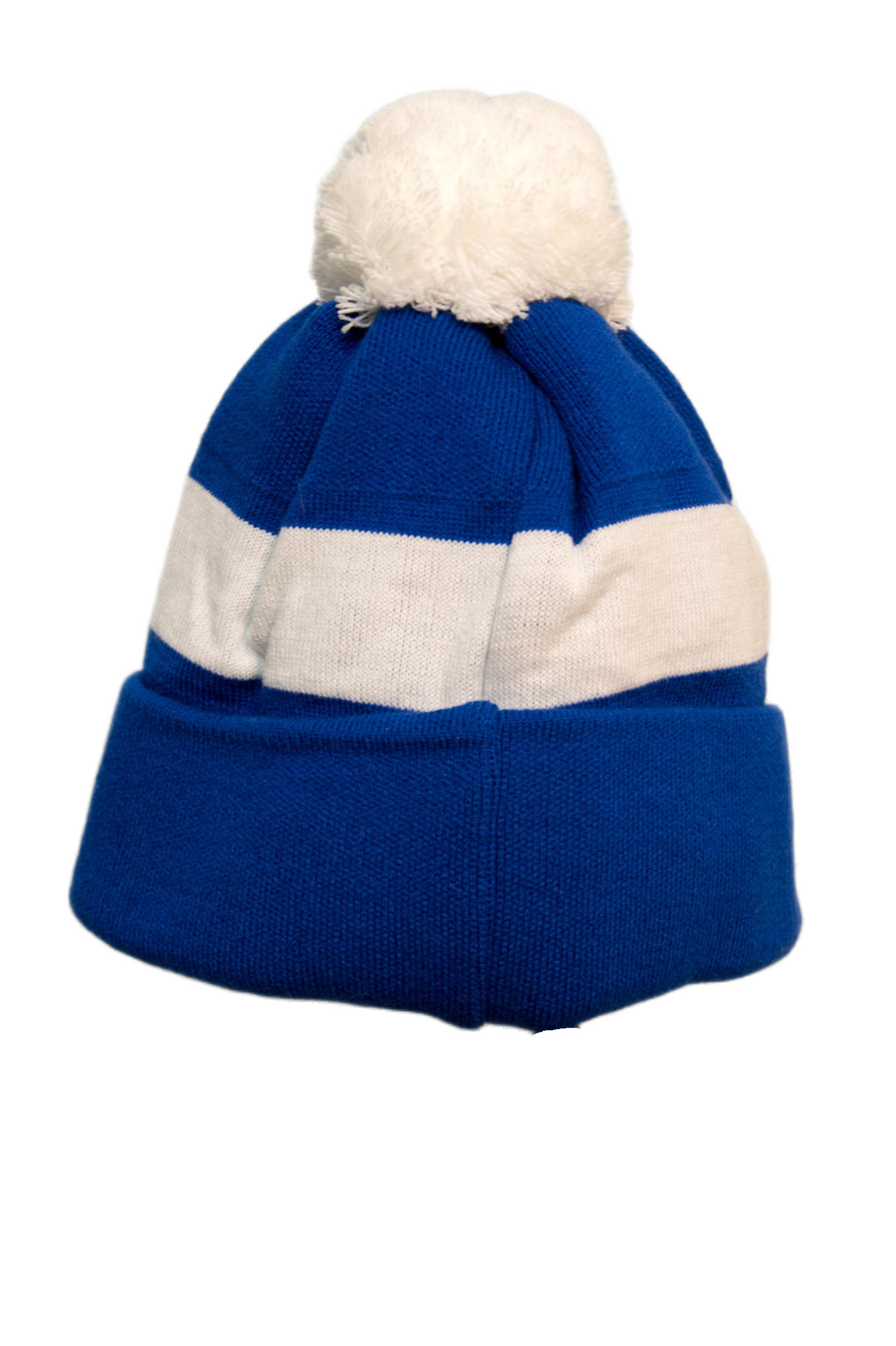 Czapka zimowa Wigry Suwałki „1947” z pomponem - biało-niebieska 91487a0fd786218b985b2d21a9ae25c4
