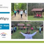 uczestnicy treningu w lesie wigierskiego parku narodowego