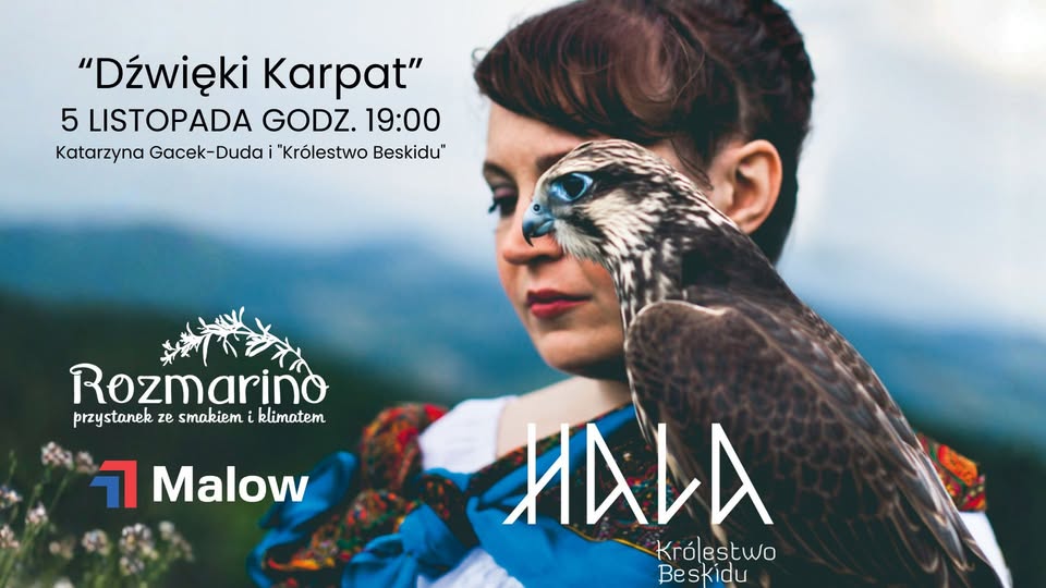Koncert Dźwięki Karpat – Katarzyna Gacek-Duda i Królestwo Beskidu Zespół Królestwo Beskidu z Katarzyną Gacek-Dudą podczas koncertu z muzyką Karpat