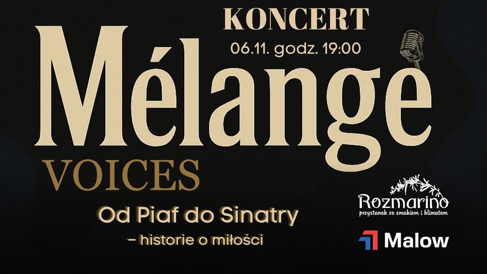 Koncert Mélange Voices Kasia i Krzysztof z Mélange Jazz Band podczas występu na scenie