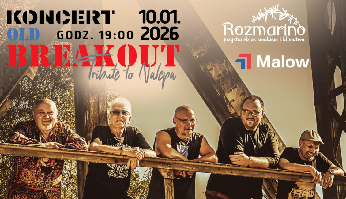 Zespół Old Breakout podczas koncertu na scenie