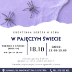 Kreatywna sobota „W świecie pająków” w SOWA Suwałki