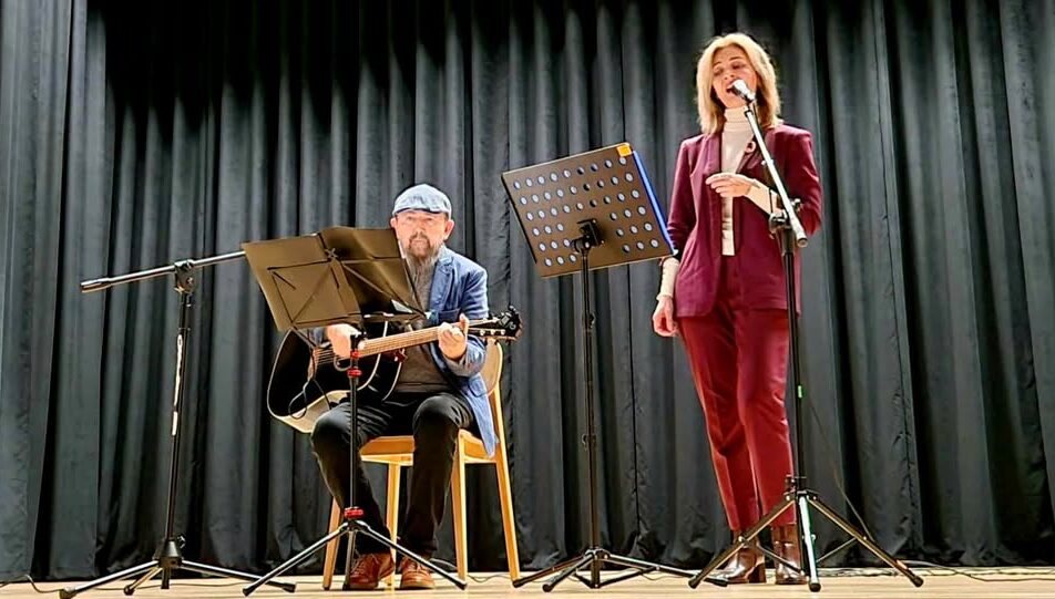 Krzysztof i Olena podczas koncertu