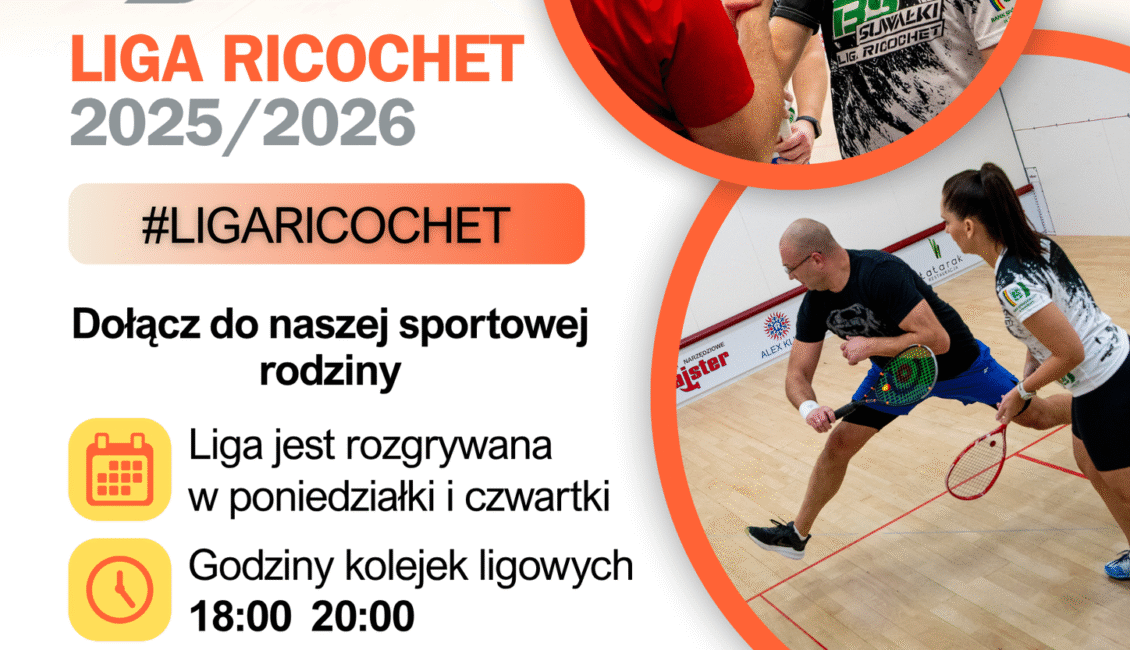 Zapisy do nowego sezonu Suwalskiej Ligi Ricochet