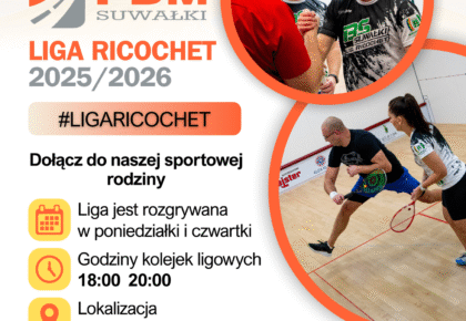 Zapisy do nowego sezonu Suwalskiej Ligi Ricochet
