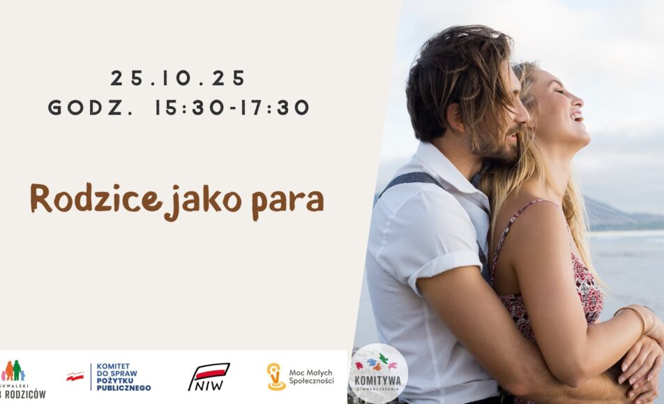 Plakat seminarium Familylab Rodzice jako para w Suwałkach