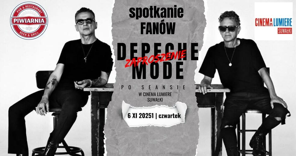 Plakat wydarzenia Depeche Mode: seans i spotkanie fanów w Suwałkach