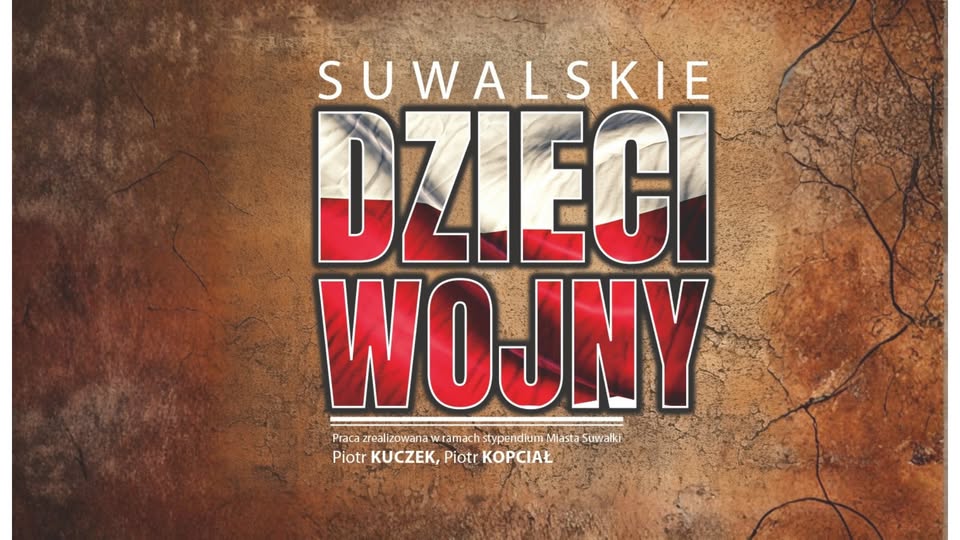 Suwalskie Dzieci Wojny – projekcja filmu i opowieści Kadr z filmu Suwalskie Dzieci Wojny z archiwalnymi zdjęciami dzieci