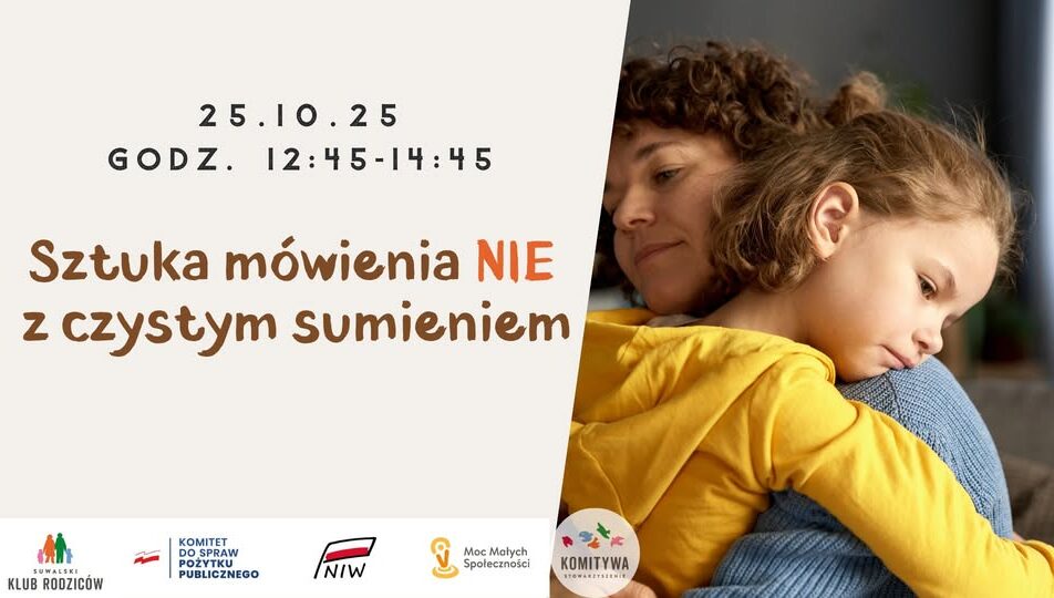 Plakat seminarium Familylab Sztuka mówienia NIE