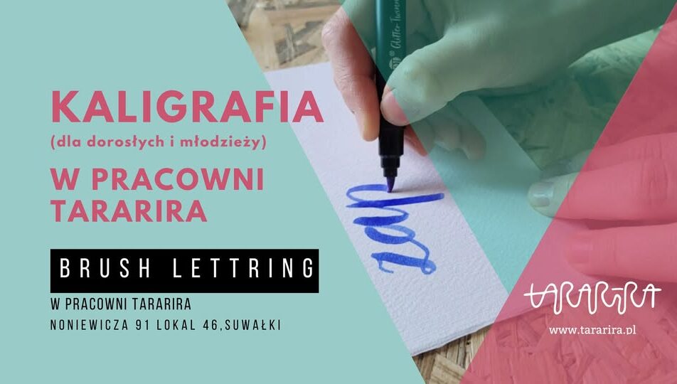 Warsztaty z kaligrafii brush lettering – Suwałki Warsztaty kaligrafii brush lettering z użyciem kolorowych brush penów