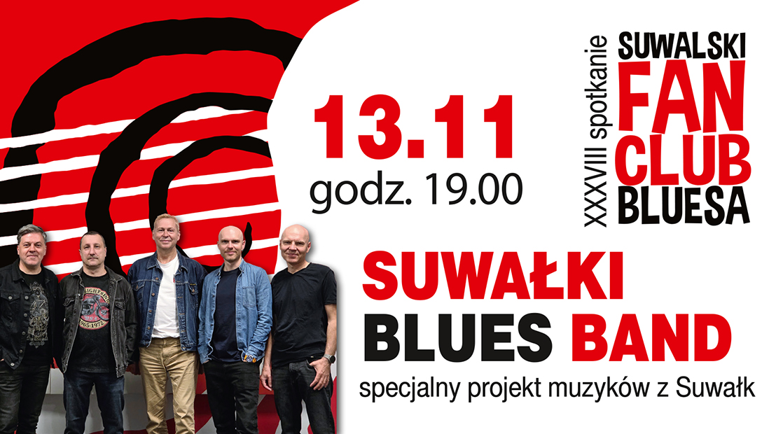 XXXVIII spotkanie Suwalskiego Fan Clubu Bluesa: Suwałki Blues Band Zespół Suwałki Blues Band podczas występu
