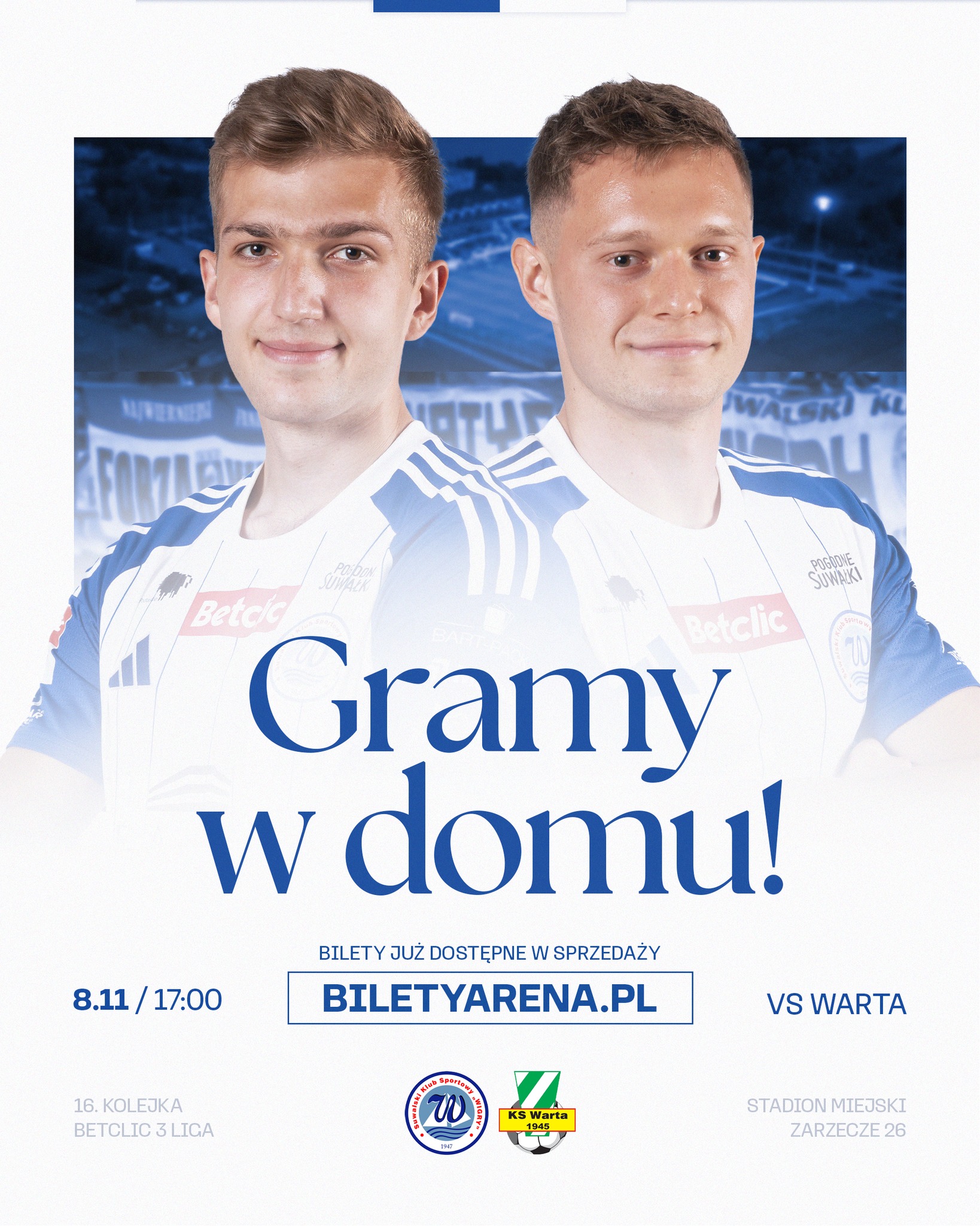 Mecz Wigry Suwałki kontra Warta Sieradz już w sobotę Mecz Wigry Suwałki kontra Warta Sieradz już w sobotę
