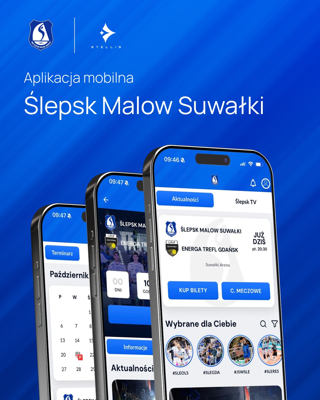 Ślepsk Malow Suwałki z nową aplikacją mobilną Stellis One