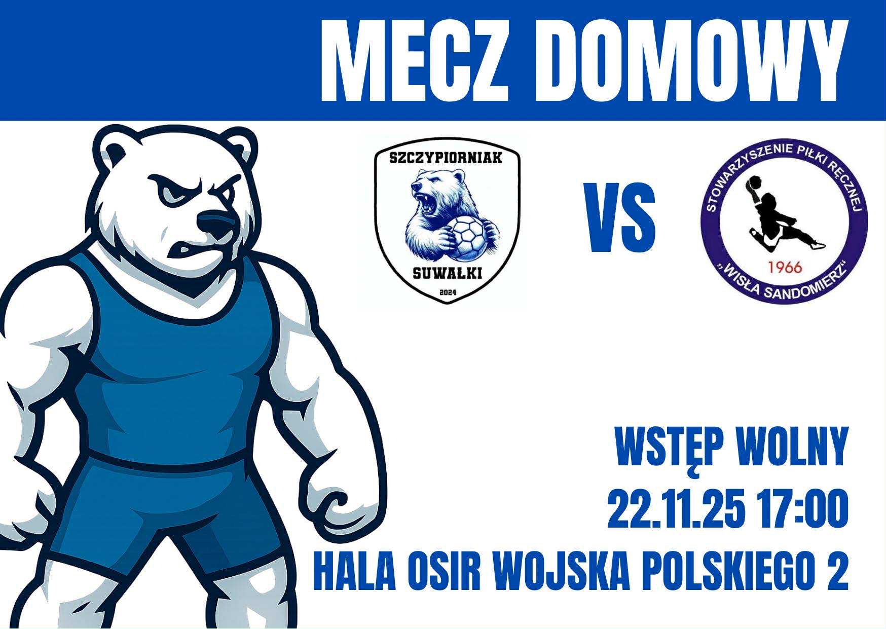 Mecz II ligi piłki ręcznej: KS Szczypiorniak Suwałki kontra SPR Wisła Sandomierz Mecz II ligi piłki ręcznej: KS Szczypiorniak Suwałki kontra SPR Wisła Sandomierz