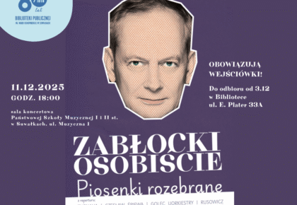 Koncert Michała Zabłockiego „Piosenki Rozebrane” w Suwałkach