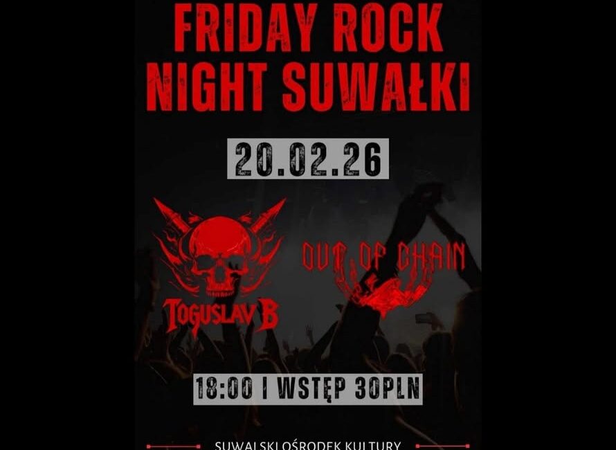 Zespoły Toguslav B. i Out of Chain wystąpią w Suwalskim Ośrodku Kultury