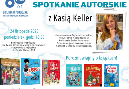 Spotkanie dla dzieci z Kasią Keller w Bibliotece
