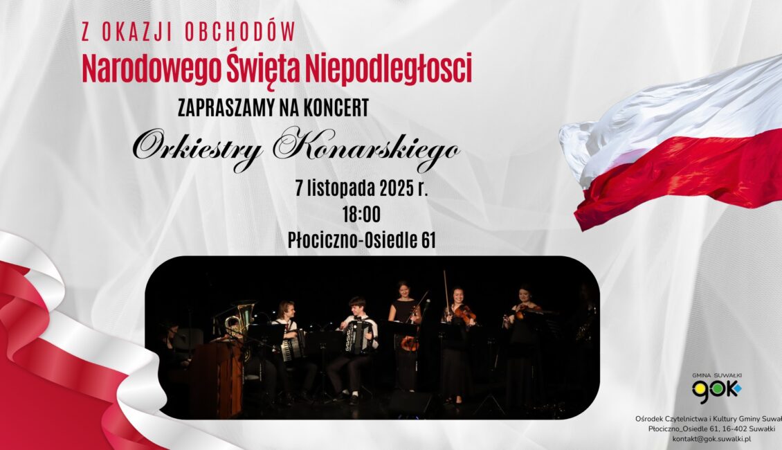 Orkiestra Konarskiego podczas koncertu z okazji Święta Niepodległości