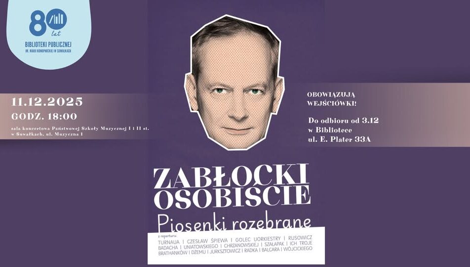 Michał Zabłocki i Andrij Vedomyr Volynko na scenie podczas koncertu