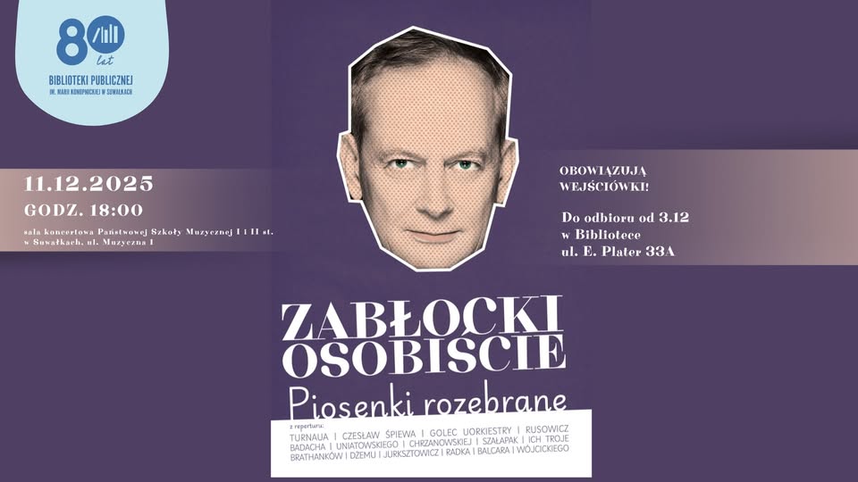 Michał Zabłocki i Andrij Vedomyr Volynko na scenie podczas koncertu