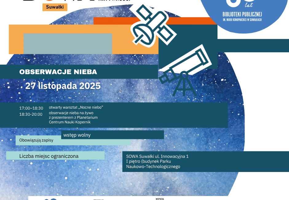 Warsztaty i obserwacje nocnego nieba w SOWA Suwałki