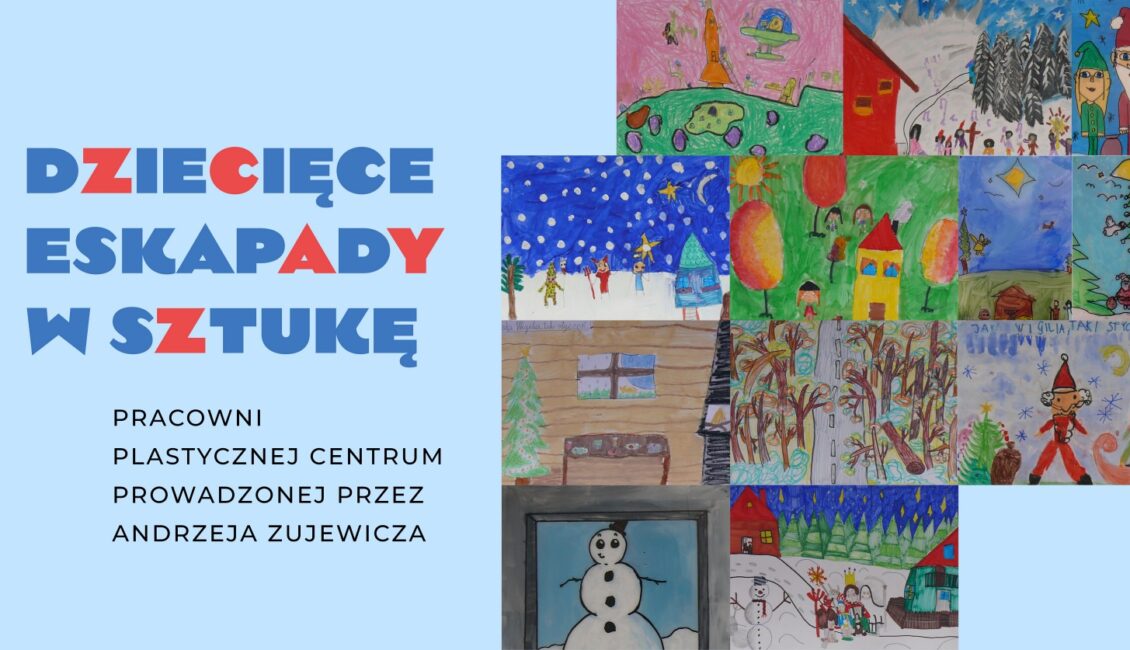 Plakat promujący wernisaż wystawy Pracowni Plastycznej Centrum w Suwalskim Ośrodku Kultury