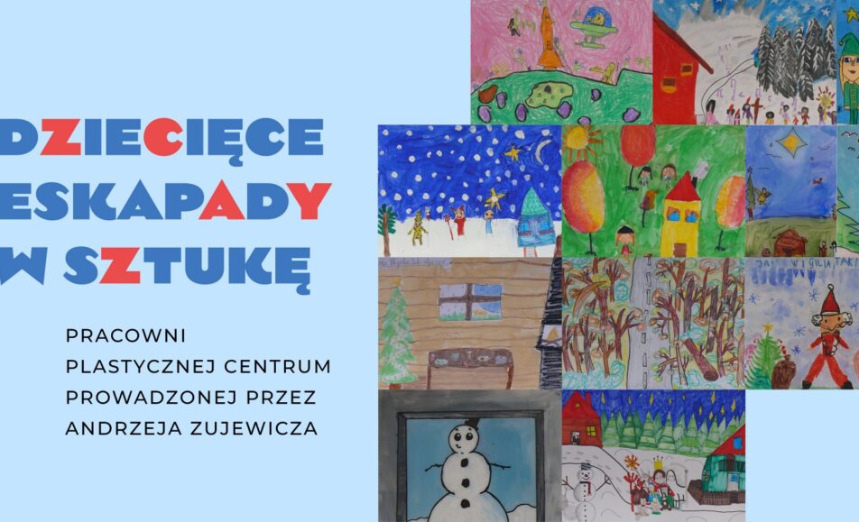 Plakat promujący wernisaż wystawy Pracowni Plastycznej Centrum w Suwalskim Ośrodku Kultury