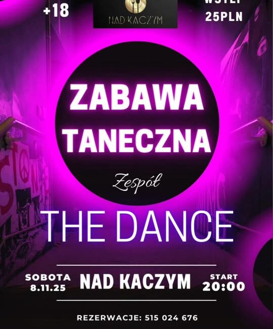 Zespół The Dance wystąpi podczas zabawy tanecznej nad Kaczym