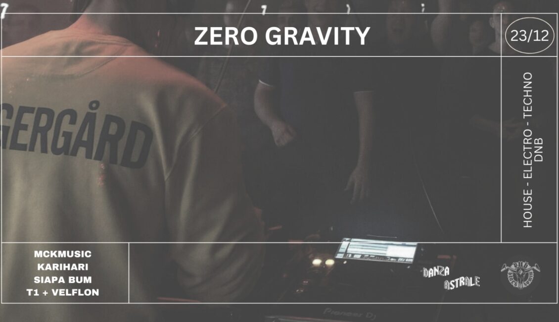 Danza Astrale: Zero Gravity Plakat wydarzenia Danza Astrale: Zero Gravity z datą 23 grudnia