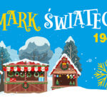 Jarmark Świąteczny Stoisko z ozdobami świątecznymi na jarmarku bożonarodzeniowym