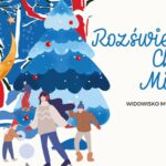 Rozświetlenie Choinki Miejskiej Świąteczna choinka na miejskim placu przy iluminacjach