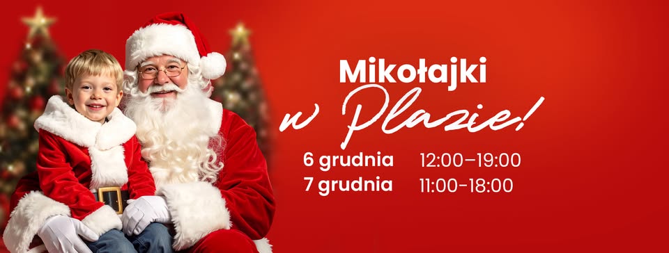 Święty Mikołaj w centrum handlowym Suwałki Plaza