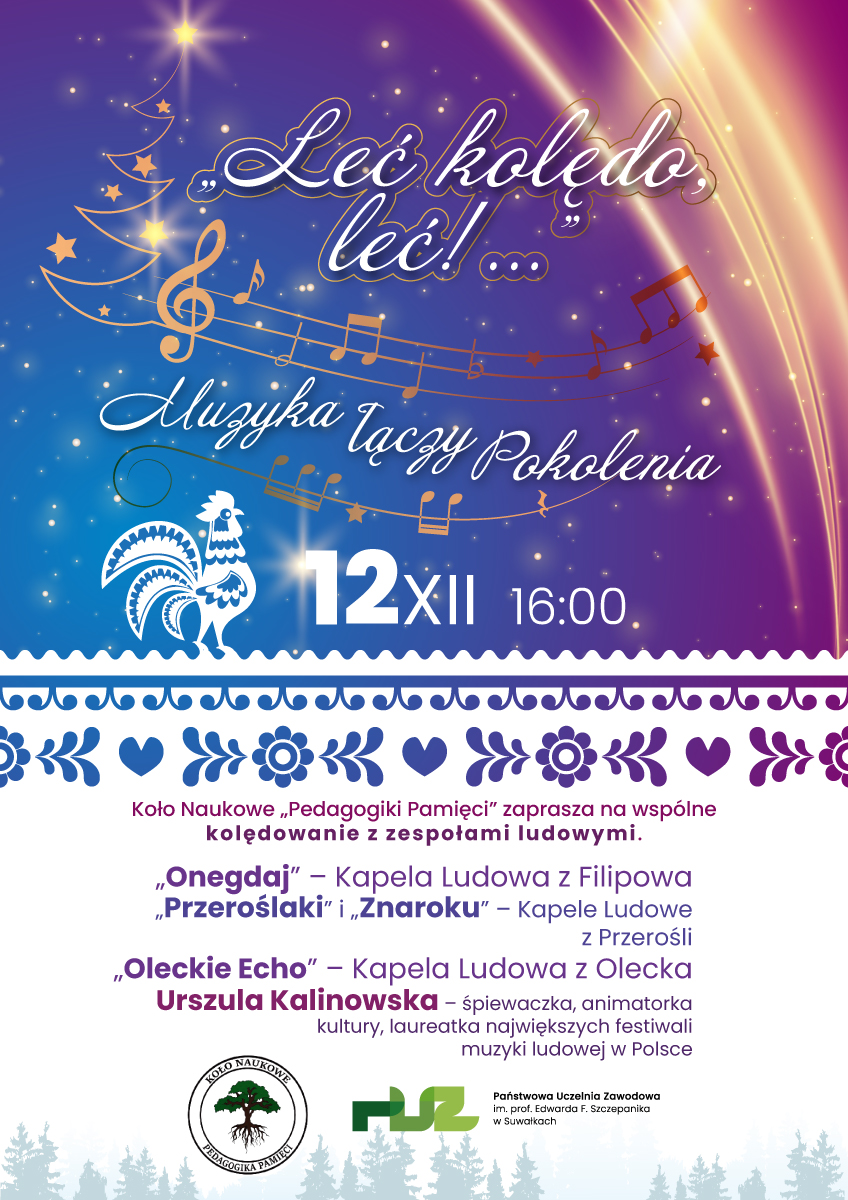 Muzyka łączy pokolenia – wspólne kolędowanie w Suwałkach