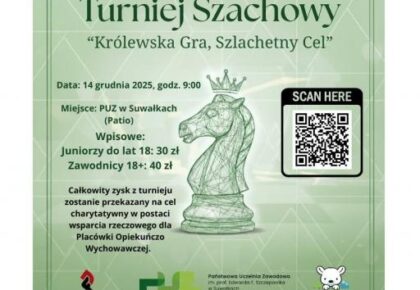 Szachowy turniej charytatywny w Suwałkach