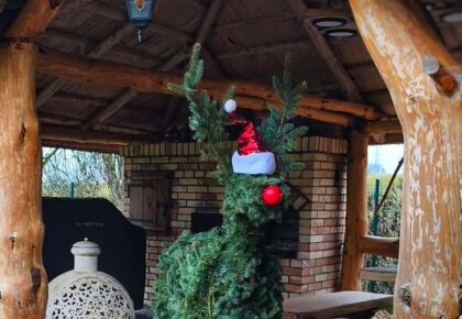 Ręcznie wykonywane renifery z naturalnych materiałów w Żubrynie