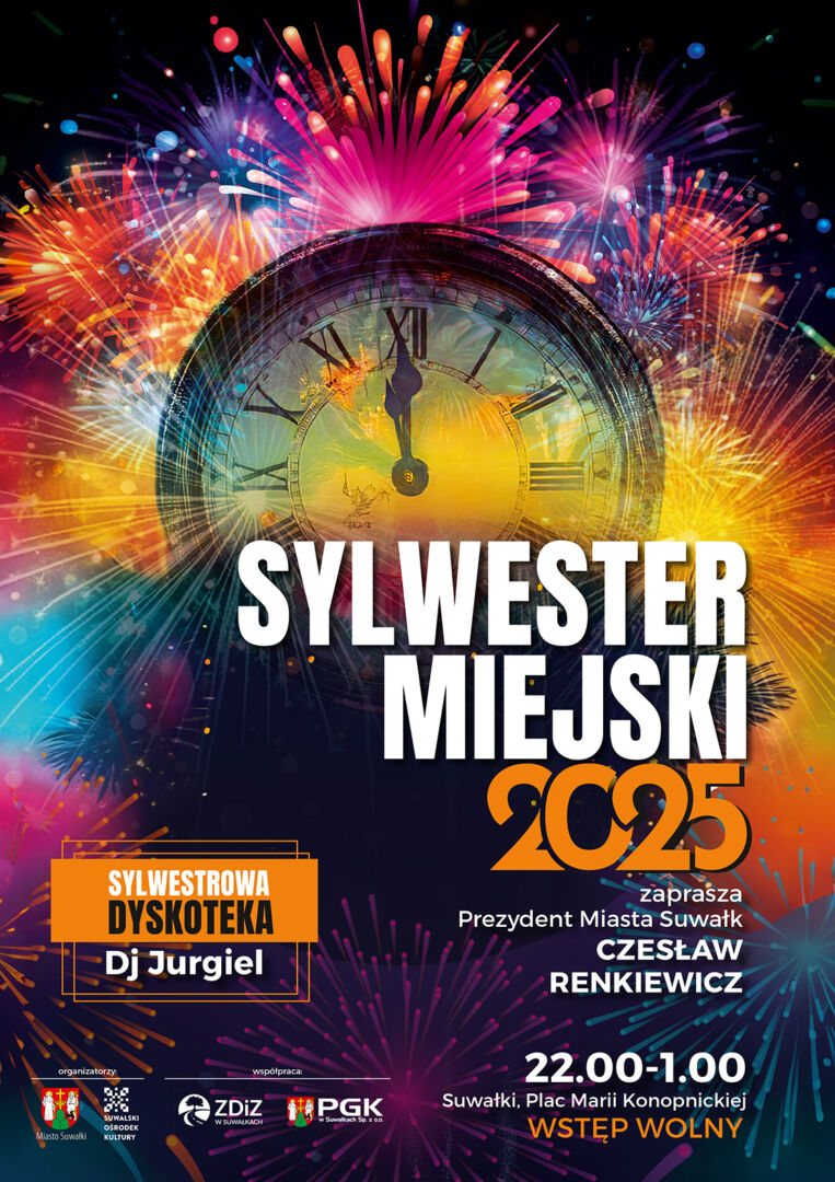 Sylwester Miejski 2025 w Suwałkach – szczegóły wydarzenia
