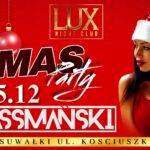 XMAS Party – Tassmański w Lux Night Club Tassmański zagra świąteczną imprezę w Lux Night Club w Suwałkach