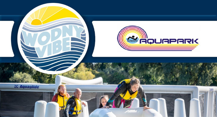 aquaglide dmuchany tor przeszkod dostepny w aquaparku suwalki